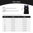 thumbnail image 4 of Gukieu Black Blue Glitter Sparkles Print Men's Quick Dry Fitness Vest, Round Neck Sleeveless Fitness Bodybuilding Top-X-Large, 4 of 7