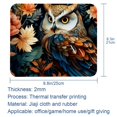 thumbnail image 5 of Owl Gaming Mousepad Mouse Mat Desk Mat - Square, 8.3x9.8 Inch, Non-Slip Rubber Bottom, Printed, Suitable for Office and Gaming, 5 of 6