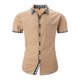 thumbnail image 1 of Camisas de Manga Larga para Hombres Moda Ocio Botón Bolsillo Flip Collar Red, Tela Suave Transpirable para Invierno Casual, 1 of 8