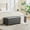 Gray + Foam + PU, variant on 60.2'' Wide Upholstered PU Storage End of Bed Bench, Tufted Flip-Top Accent Window Bench Footrest Stool Ottoman with Legs for Living Room, Bedroom, Entryway, Dining Room, Dorm, Corner, Gray
