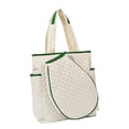 thumbnail image 2 of Lipstore Tennis Bag Racket Tote Seperate Compartment Portable Rackets Bag for Gym Man Beige, 2 of 7
