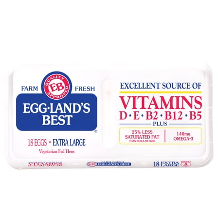 Eggland's Best Extra Large White Eggs, 18 Count