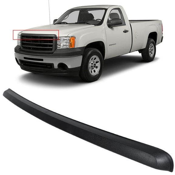 CCIYU Fits for 2008-2010 for GMC Sierra 3500 HD Tailgate Molding Cap Protector ABS Rear 02ETM4507ABK