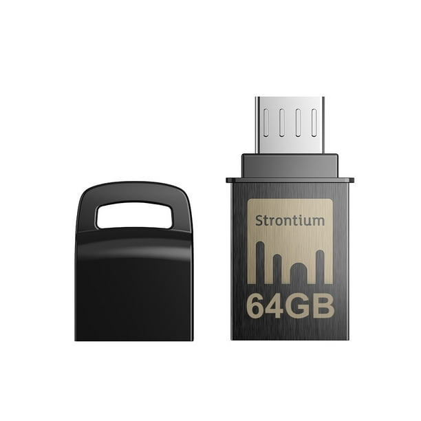 Strontium NITRO 64GB Dual Drive USB 3.1 Metal Flash Pen Drive OTG Up to 150MB/S Micro USB and USB for Android Smartphones Tablets Computers Laptops (SR32GBBOTG2Y) Walmart.com