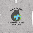 thumbnail image 4 of Inktastic Save Earth It's the Only Planet with Cats with Black Cat Girls Toddler Dress, 4 of 5
