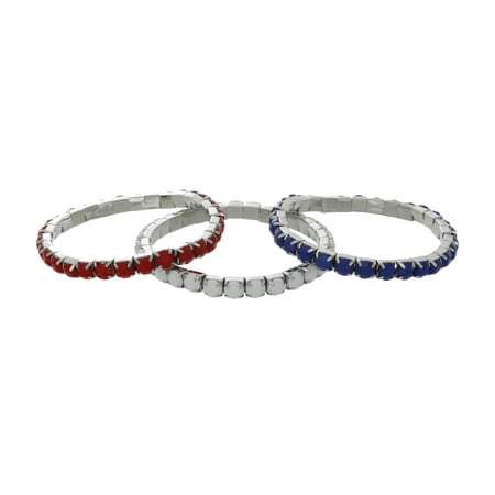 Americana Trio Red, White, and Blue Bracelet Set