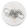 thumbnail image 6 of Prominence Home Viktoria 13" Brushed Nickel Semi Flush Mount Light with Clear Glass Shade, 6 of 7