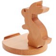 thumbnail image 1 of MasteelfCA Wood Cellphone Holder Rabbit Tabletop Mobile Tablet Holder Bunny Wood Craft Ornament for Office, 1 of 8