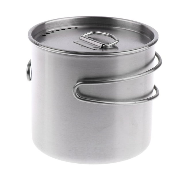 500 Ml Taza para Acampar al Cocinar Taza Olla Plegable de material acero Inoxidable Recipiente de Cocina