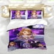 thumbnail image 5 of Sofia la Primera Princesa Conjunto de sábanas temático, trío de piezas, cómodo y amigable con la piel, diseño único, regalo de decoración para el hogar para familiares, amigos y fans, 90 cm * 190 cm, 5 of 6