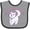 Heather and Black, variant on Inktastic I'm Purrdy Cute White Kitty Cat Boys or Girls Baby Bib