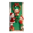 thumbnail image 7 of Christmas Door Curtain - 72.83x35.43in Fabric Hanging Decoration with Elf & Photo Themes, Perfect for Outdoor/Indoor Christmas Day Parties & Background Decor, 185x90cm, B, 7 of 7