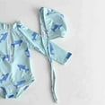 thumbnail image 7 of Bovxnpu Unisex Girls One Piece Swimsuit Kids' Long Sleeve Sun Protection 1 Piece SwimSuits With Cap Swimwear (Baby & Toddler), 7 of 7