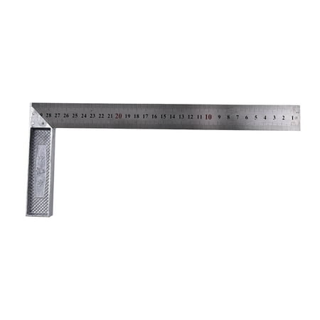 

JETTINGBUY 1x Stainless Steel 15x30cm 90 Degree Angle Metric Try Mitre Square Ruler Scale