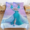 thumbnail image 4 of Frozen Ensemble de Lit Réversible 3 Pcs pour Lit Jumeau - Comprend 1 Couette Réversible et 2 Taies d'Oreiller - Microfibre Résistante à la Décoloration - Draps de Lit, 4 of 5
