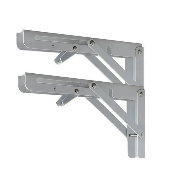 8/10/12/14/16/18/20Inch 2pcs Triangle Folding Angle Bracket Heavy Support Adjustable Wall Mounted Bench Table Shelf Bracket
