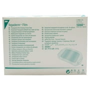 3M Tegaderm 1626W Transparent Film Dressing 4 x 4 3/4 - Best for Wound Care, Minor Burns, IV Sites, Ulcers, Scrapes First Aid Sterile, Waterproof, Breathable & Non-Allergic Bandage - Pack of 10