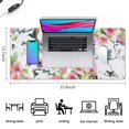 thumbnail image 5 of Long Mouse Pads for Desk,Pioneer Flower Floral Print Pattern Desk Mats on Top Of Desks, Desk Mouse Pad Extra Large with 3mm Non-Slip Base and Stitched Edge for Gaming,Office,Work,Home 35.4"x15.7", 5 of 6