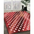 thumbnail image 3 of Ahgly Company Machine Washable Indoor Round Transitional Red Area Rugs, 5' Round, 3 of 7