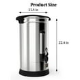 thumbnail image 6 of Entcook 110 Cup Commercial Coffee Urn, Double-Wall Stainless Steel Fast Brew Coffee Maker Dispenser, 6 of 8