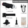 thumbnail image 6 of LED Bicycle Helmet Light Headlight 360 Degree, Rechargeable Rack Mounting Biker Flashlight Warming Light for Outdoor, 2 in 1 High Beam Rear Light Lamp, 6 of 7