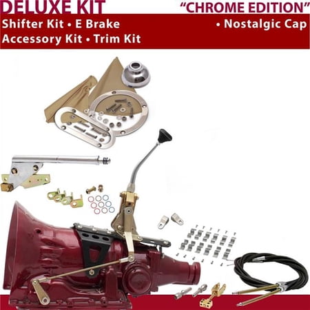 American Shifter C6 Shifter Kit 8 in. E Brake Cable Clamp Clevis Trim Kit for D5772