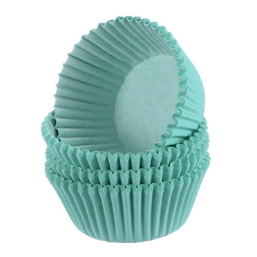 100 Count Cupcake Liners Light Blue Cupcake Cups Standard Size Muffins Liners Papers Baking Cups Wrappers