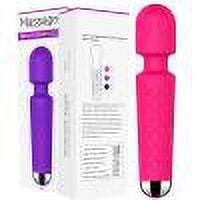 Vibrador eléctrico de 8 velocidades Juguetes sexuales de barra de masaje AV de 20 frecuencias (Oro rosa)
