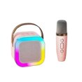 thumbnail image 1 of tssuouriy Multi-Connectivity Bluetooth Speaker Connect Multiple Devices Effortlessly Bluetooth 5.1 ABS Pink+1 Microphone, 1 of 6