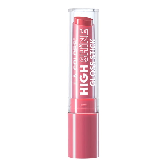 L.A. COLORS High Shine Hydrating Gloss Stick, Lip Balm with Sheer Color, Bonbon, 0.09 oz