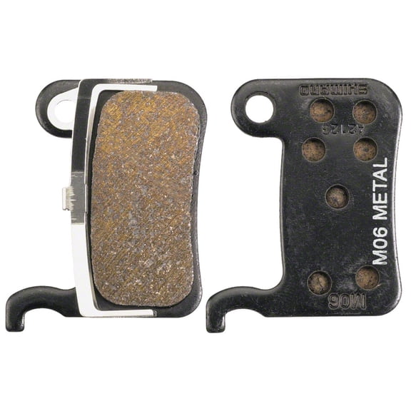 Shimano M06-MX Disc Brake Pads and Springs - Metal Compound, Steel Back Plate, One Pair