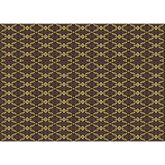 Ahgly Company Indoor Rectangle Patterned Midnight Gray Area Rugs, 5' x 7'