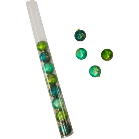 Decorating With Christmas Balls Gerson Decorated Peacock Shatterproof Ball Christmas Ornaments | 12 Count | 4 Unique Patterns ()