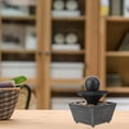 thumbnail image 5 of UPKOCH 1Pack Decorative Table-Top Water Fountains Tabletop Fountain Black Resin Chinese Style For Home 11.8x4.5x4.5in, 5 of 8