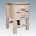 thumbnail image 1 of Montana Woodworks MWHCN2DNV Homestead Nightstand with 2 Drawers - Clear Lacquer, 1 of 1