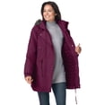 thumbnail image 2 of Woman Within Plus Size Quilt-Lined Taslon Anorak, 2 of 6