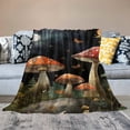 thumbnail image 2 of Orinice   Mushroom  Throw Blanket, Garden Plant Moon Butterfly Cozy Decor Nap Blankets Decoration Sofa Bed Couch Chair or Dorm Throws   40x50in, 2 of 6