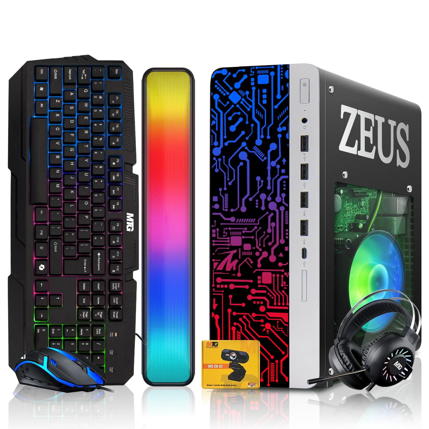 Restored TechMagnet Zeus Pro 9 Gaming Desktop PC, Intel i7, GT 1030 ...