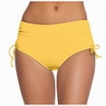 thumbnail image 2 of Ccpelsie Women's High Waisted Bikini Bottom Full Coverage Bathing Suit Swim Bottoms Tummy Control Swimsuit Shorts(Yellow,2XL), 2 of 4