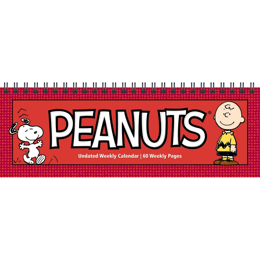 Peanuts Undated Weekly Desk Pad Calendar