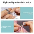 thumbnail image 3 of MasteelfCA 5pcs Crochet Ring Adjustable Knitting Loop Accessories Cat Shaped Open Ring, 3 of 7
