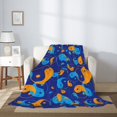 thumbnail image 5 of Throw Blanket for Couch Sofa and Bed, Colorful Yin Yang Super Soft Plush Throw Blanket, Fuzzy Cuteness Comfy Warm Washable Flannel Blanket & Throws for All Season 80"x60", 5 of 7