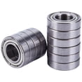 thumbnail image 2 of 10 Pcs 12mm x 24mm x 6mm Sealed Deep Groove Radial Ball Bearings 6901Z,10 Pcs x Deep Groove Ball Bearings,Silver, 2 of 8