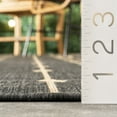 thumbnail image 5 of nuLOOM Kiernan Vertical Teardrop Stripe Indoor/Outdoor Area Rug, 9' 6" x 12', Kiernan Charcoal, 5 of 7