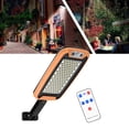 thumbnail image 3 of luz de paisaje al aire libre para jardín, luces sensor de movimiento, luces de pared decorativas automáticas para exteriores impermeables para terraza, - 124LED naranja, 3 of 8