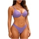 thumbnail image 2 of Trajes de baño Amzcrzy Tankini para mujer, bikini para mujer, traje de baño con tirantes de color sólido, traje de baño de dos piezas, traje de baño dividido, morado, S, 2 of 3