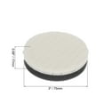 thumbnail image 2 of Uxcell Car Orbital Polisher Round Wool Felt Sponge Polishing Pad Hook  8pcs 3"x0.68", 2 of 6