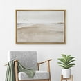 thumbnail image 4 of PixonSign Framed Canvas Print Wall Art Sandy Beach Coastal Landscape Nature Wilderness Illustrations Fine Art Decorative Farmhouse/Country Relax/Calm/Cozy Multicolor Zen for Bedroom - 24"x36" Natural, 4 of 5