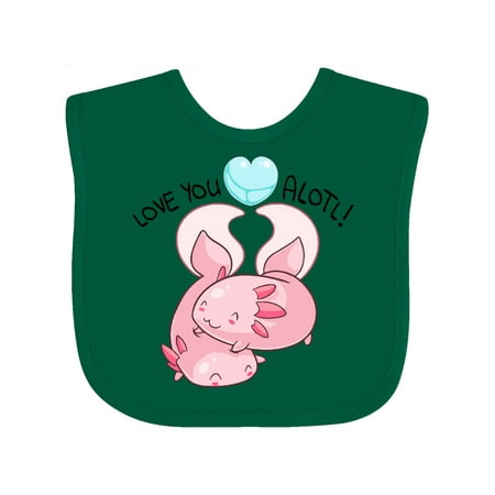 

Inktastic Love You Alotl Cute Axolotl Valentines Gift Baby Boy or Baby Girl Bib