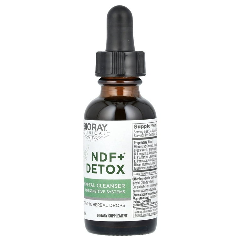 Bioray Herbal NDF+® Detox, Heavy Metal Cleanser, 1 fl oz (30 ml